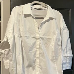 Lee Riders Indigo White Dress Shirt for women 3x